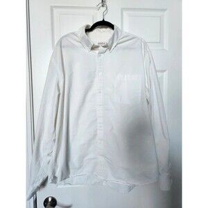 Men's merona XXL white button down shirt